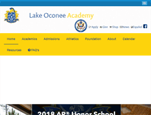 Tablet Screenshot of lakeoconeeacademy.org